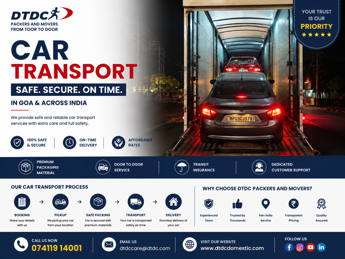 Car Transport Service in Goa